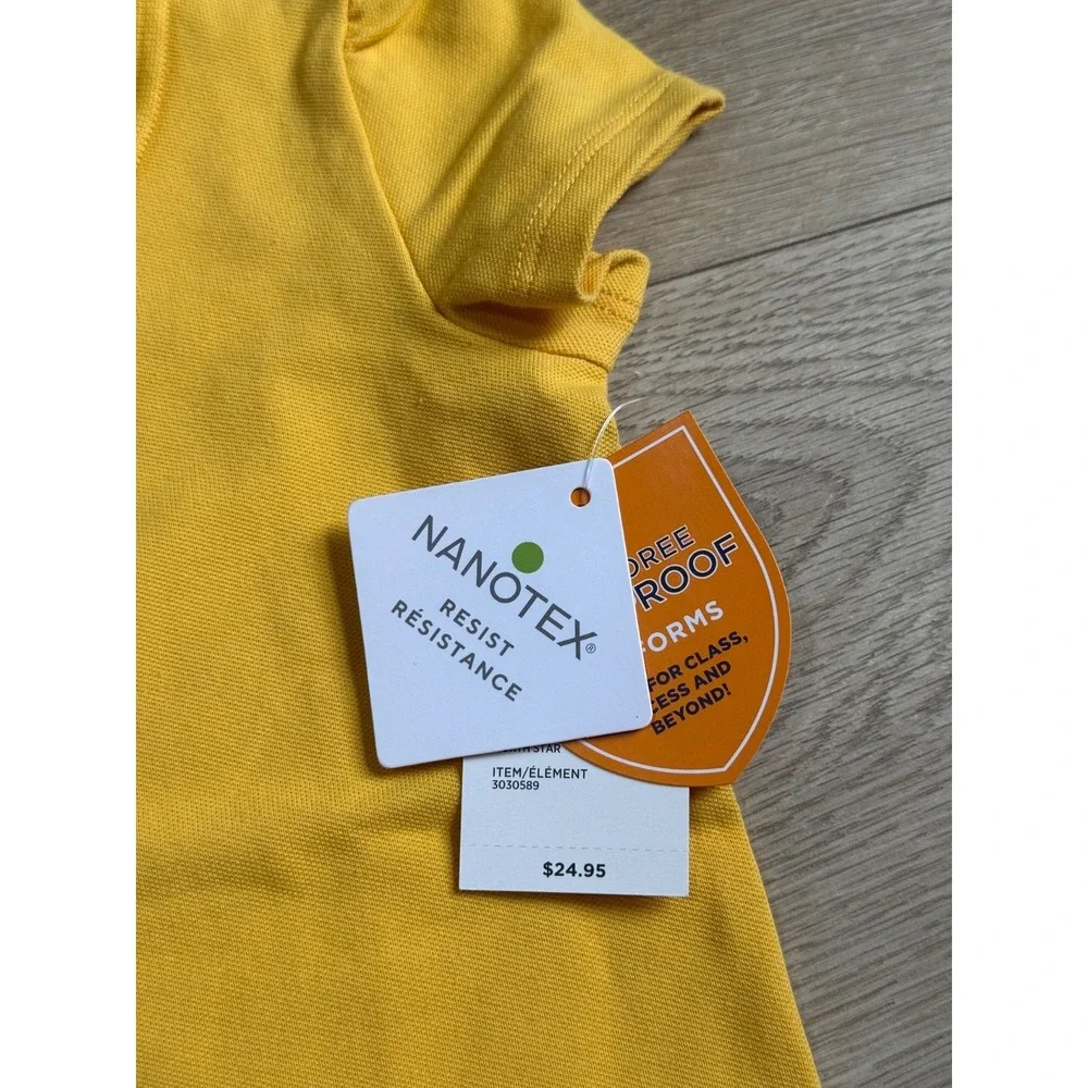 NWT Girls Kids Gymboree playproof uniforms nanotex short sleeve polo size 2T